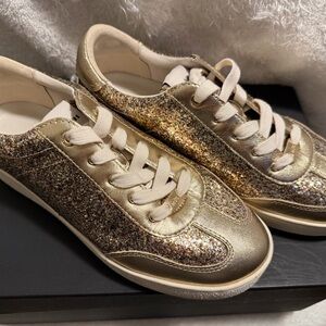 Coach Gold Glitter Women's Sneakers